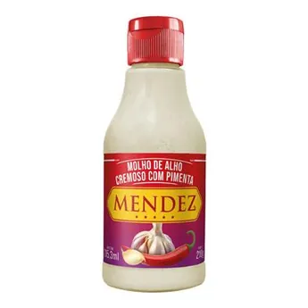 Molho de Alho Cremoso com Pimenta Mendez 215ml