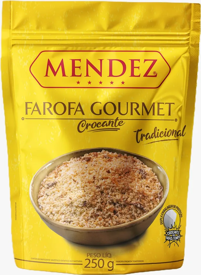 Farofa Gourmet Tradicional Mendez 250g