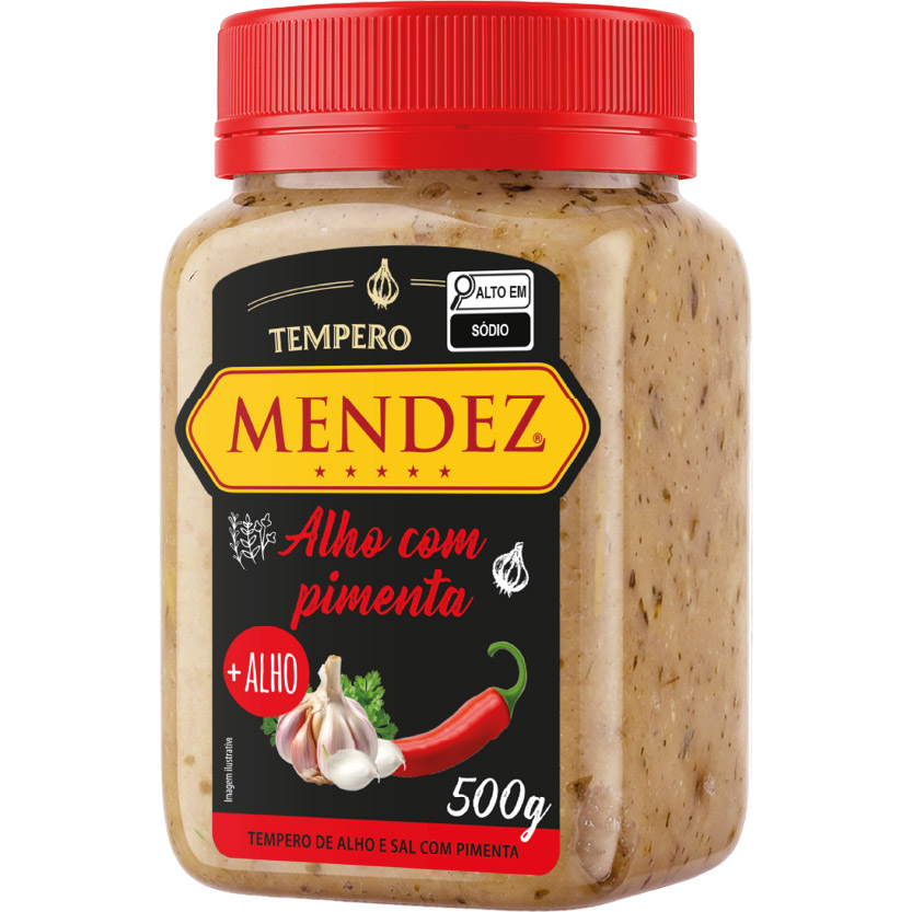Tempero de Alho com Pimenta Mendez 500g