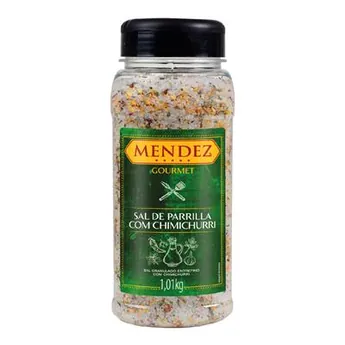 Sal de Parrilla Gourmet com Chimichurri Mendez 1,01kg