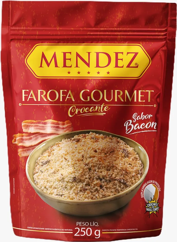 Farofa Gourmet Bacon Mendez 250g