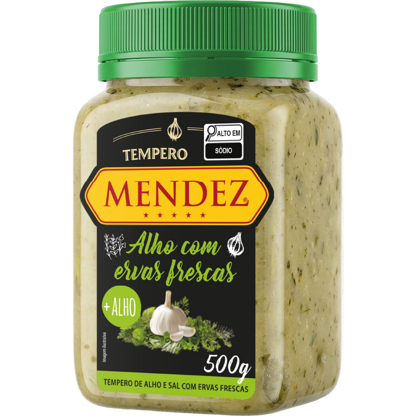 Tempero de Alho com Ervas Frescas Mendez 500g